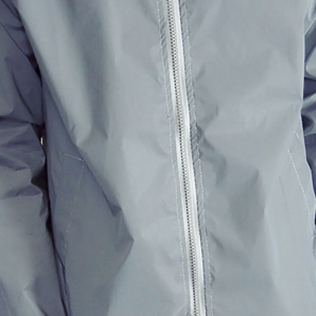 Мужская новая стильная Светоотражающая куртка водонепроницаемая светящаяся куртка с длинным рукавом Повседневная куртка с капюшоном хип-хоп куртки с капюшоном