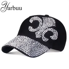 [Yarbuu] новые модные шляпа Шапки Sunshading обувь для мужчин и женщин бейсболка горный хрусталь Hat денима и хлопка snapback cap в стиле хип-хоп
