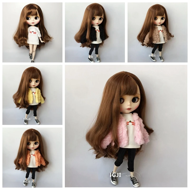 

5 Colors Hot Doll's Blyth Clothes Fashion Coat For Barbi Azone 30cm Blyth Girl Pants Doll Accessories Gift