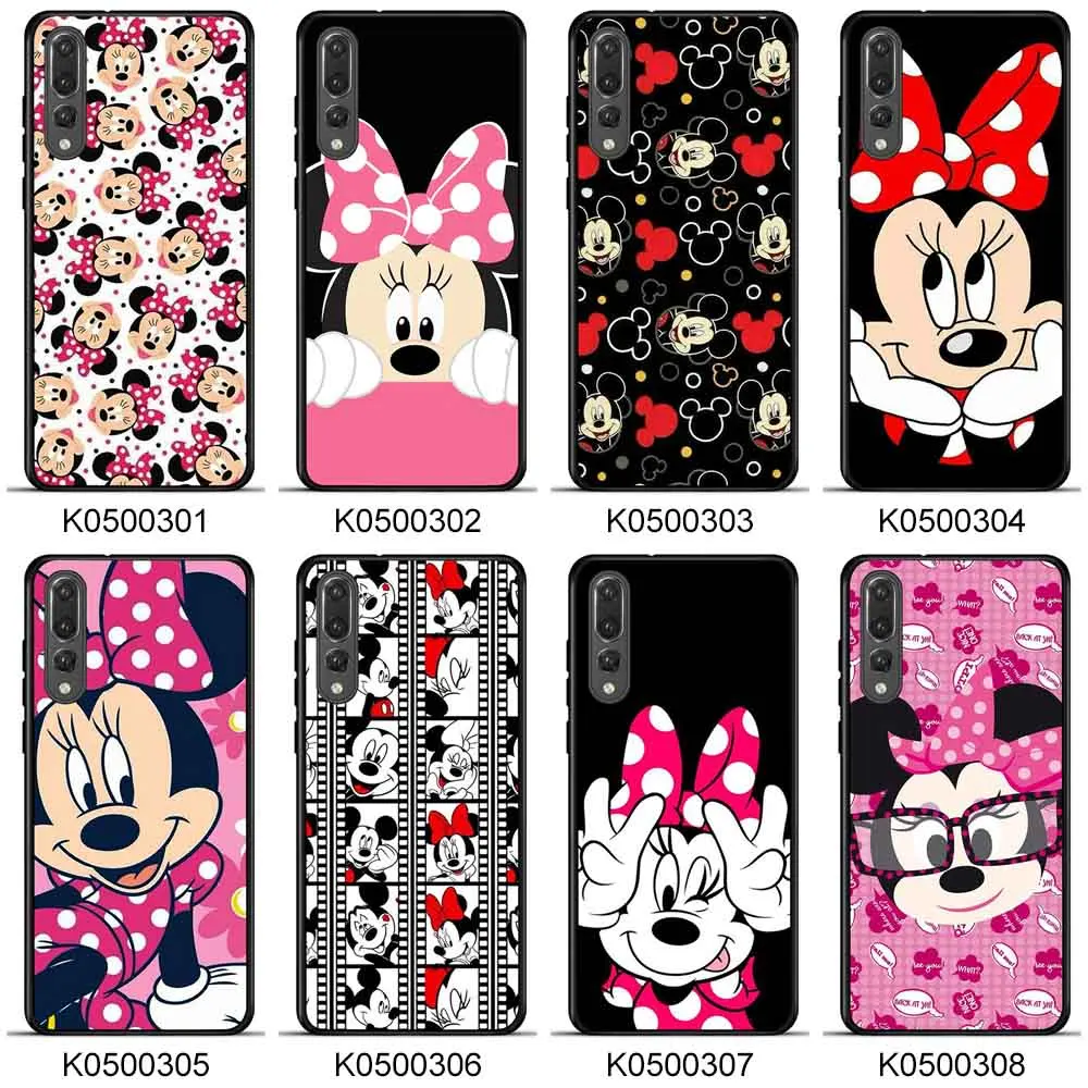 

Phone Case P20 pro Soft TPU Print Minnie Phone Back Cover for huawei Mate 20 Lite phone shell P9 P10 P20 Pro Mate 20 Pro