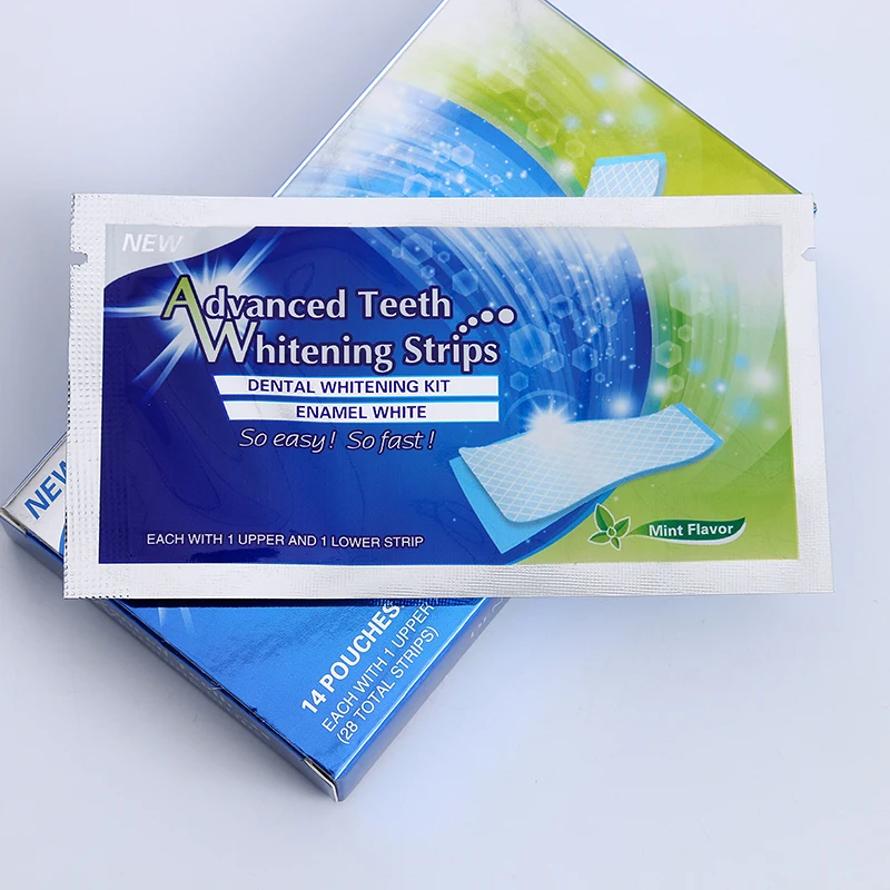 2bags 6hp Tooth Whitening Strips Mint Flavor Home Use Teeth Bleaching