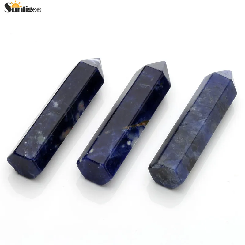 Sunligoo Self Standing 6 Facet Natural Polished Mini Tumbled