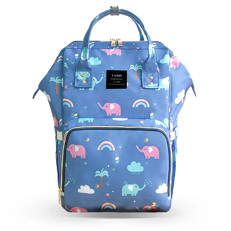 Многофункциональная сумка для мамы и ребенка, сумка для подгузников, детская одежда для бутылок, органайзер для подгузников, многокарманный водонепроницаемый рюкзак для путешествий - Цвет: xiao xiang
