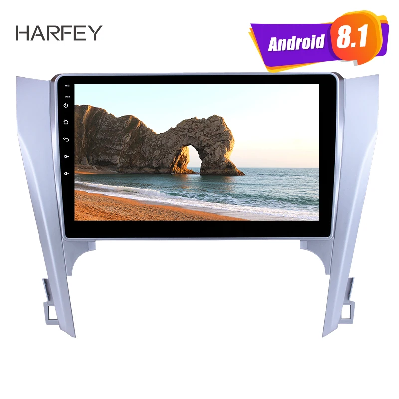 Автомобильный мультимедийный плеер Harfey для 2015 Toyota CAMRY 10 1 дюймов Android 8 головное