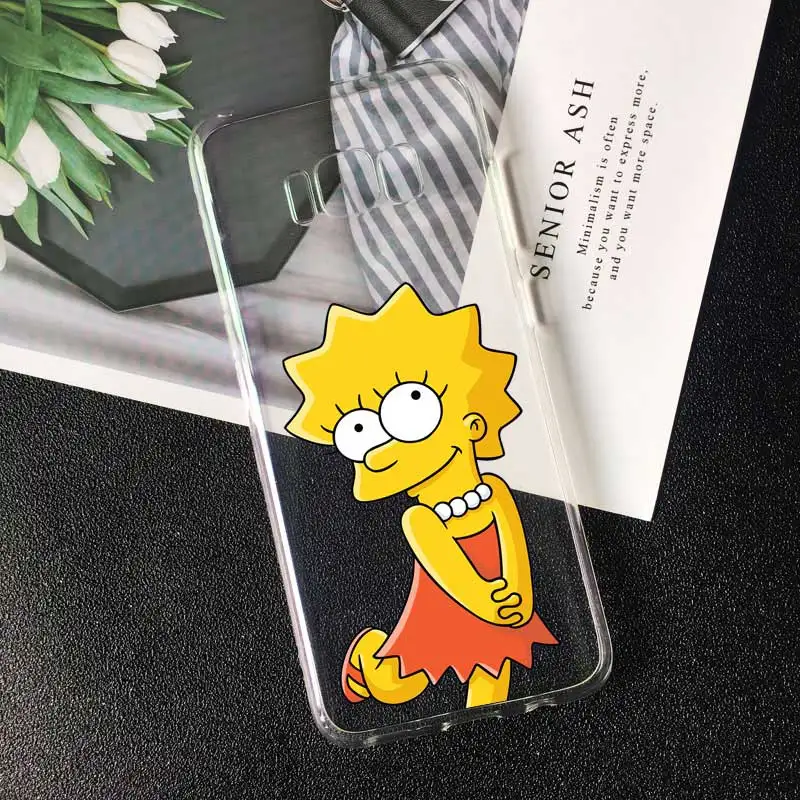 Гомер Джей Симпсон забавные Барт Симпсон с изображением мультяшных героев для чехол для телефона для samsung A7 A9 S8 S9 S10 плюс a6 чехол из ТПУ/силикона - Цвет: TPU A1256