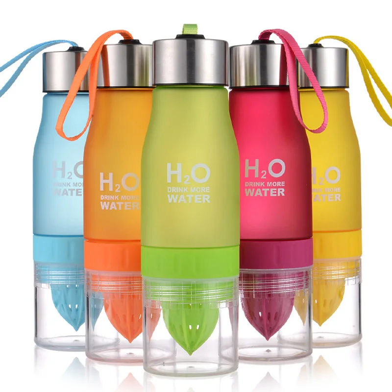 New Creative 700ml Water Bottle plastic Fruit infusion bottle Infuser