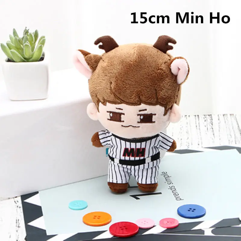 

SGDOLL Fashion Korea KPOP SHINee Plush SHINee Min Ho Animal Doll With Clothes Cute Toy Gift New 15cm/6 inch Fans