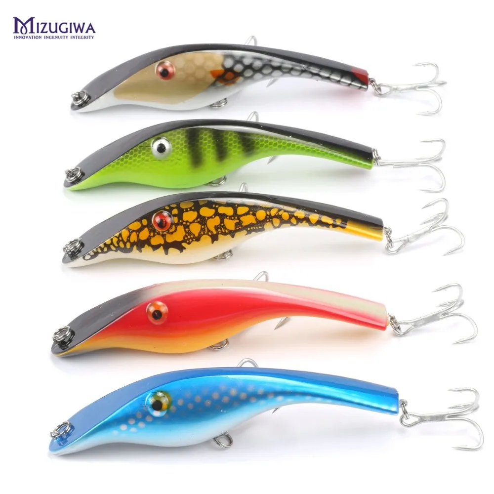 

MIZUGIWA Zalt Undberg Stalker Jerkbait Musky Muskie Pike Bass Fishing Lure Bait Wobbler Isca Artificial Isca 3D Eyes Leurre