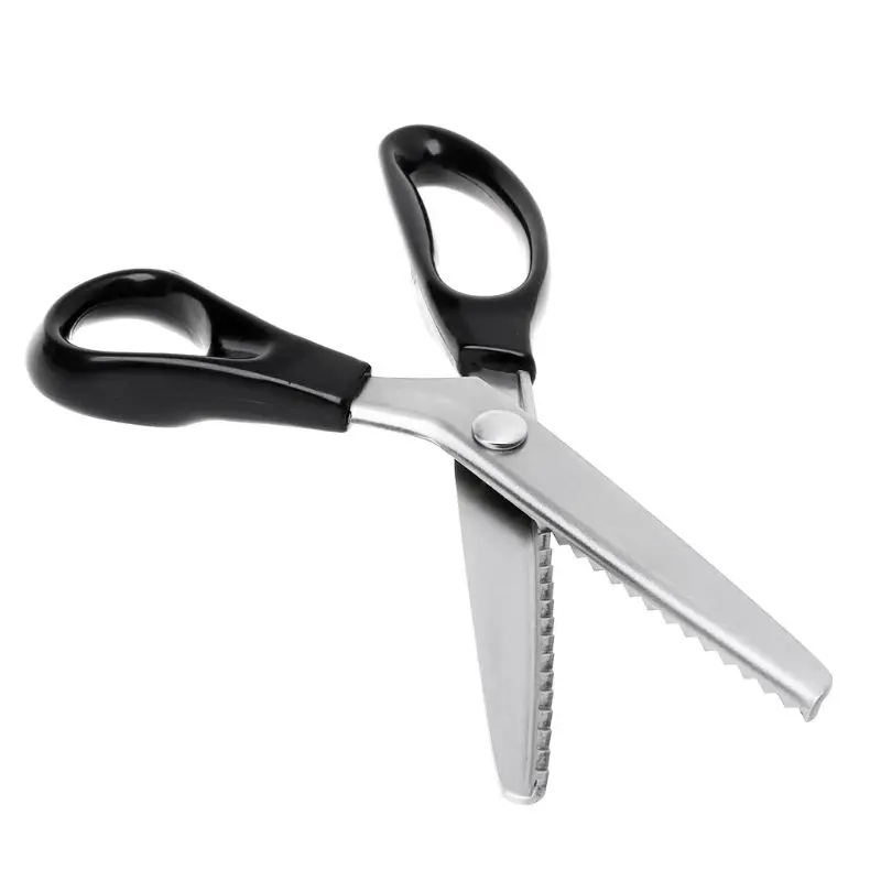 OOTDTY 23,5 см ЗИГЗАГ Швейная резка портновские ножницы Pinking Scissor Leather Craft