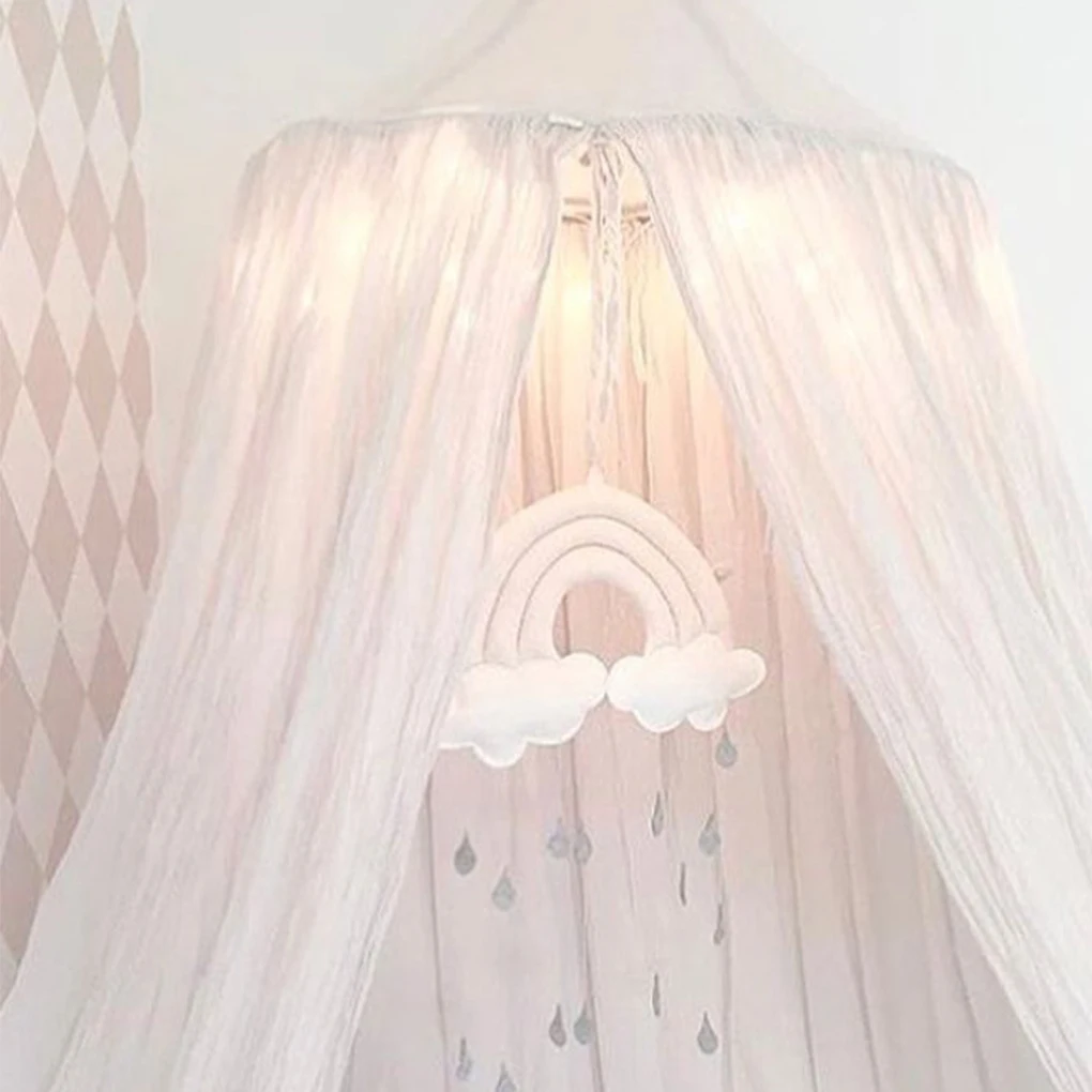 

New Portable Newborn Cloud Rainbow Raindrop Wall Toys Baby Bed Tent Pendant Crib Hanging Toy Room Ornament Infant Photo Props