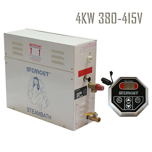 Free shipping 4KW 380 415V RESIDENTIALSteam bath generator With the best effective cost in total font