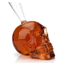 Новинка хрустальный череп, голова бокал для ликера графин-аэратор для вина Pourer 1000 мл стеклянная бутылка Графин для вина Виски Бар Вечерние