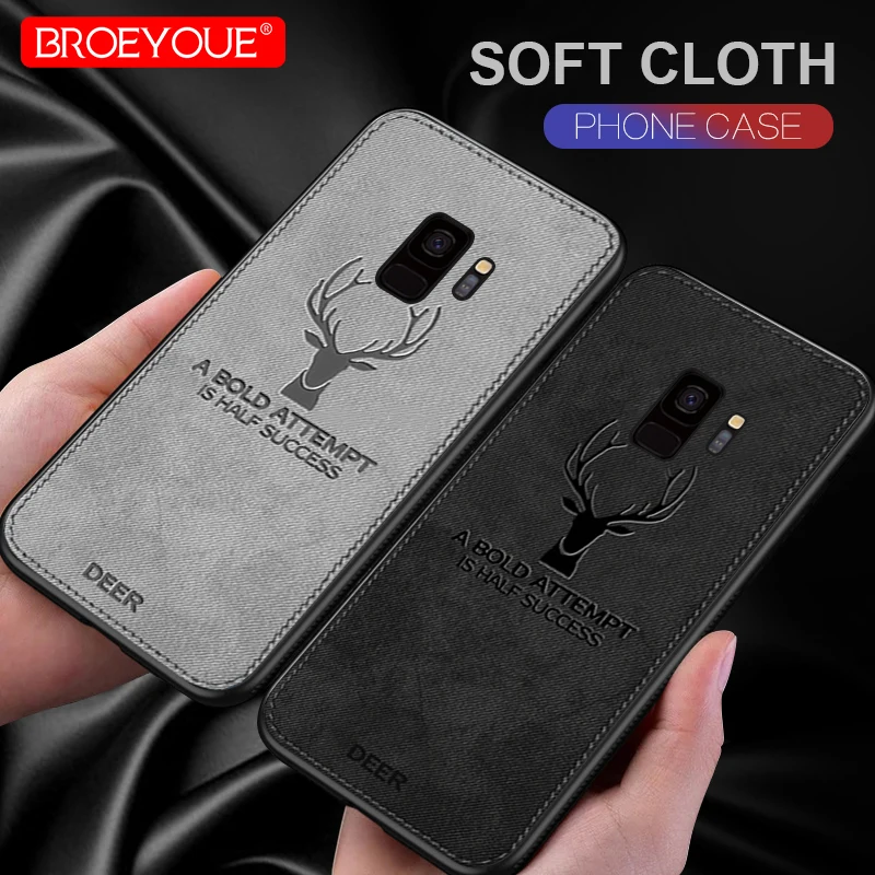 

Luxury Fabric Case For Samsung Note 9 8 Galaxy S9 S8 Plus J2 Prime J4 J6 EU A6 Plus 2018 Case Soft Cloth Phone Cover
