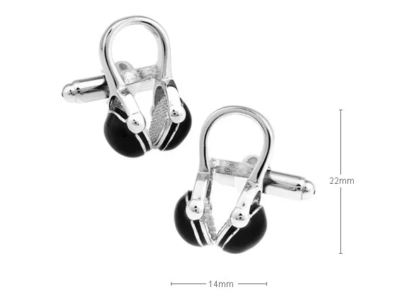 

music type cufflinks,Headphones modeling cufflinks,men's cufflinks,jewelry