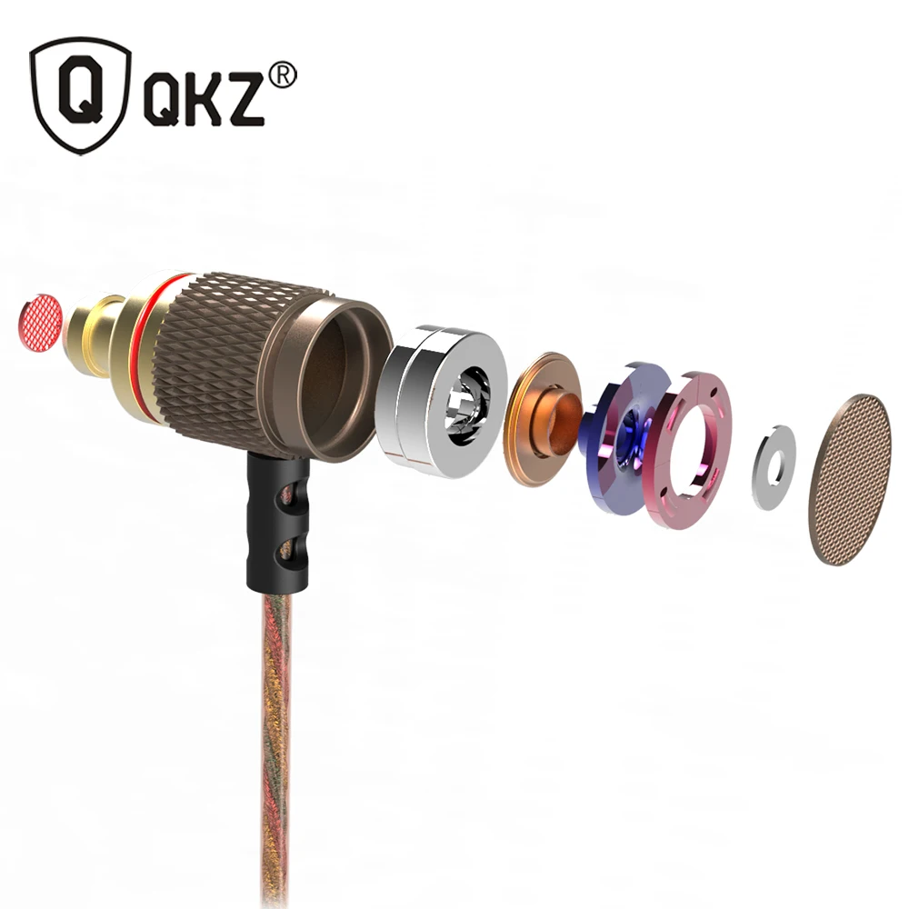 QKZ ED2 наушники Fidelity гарнитура для телефона MP3 DJ Bass fone de ouvido auriculares audifonos игровая