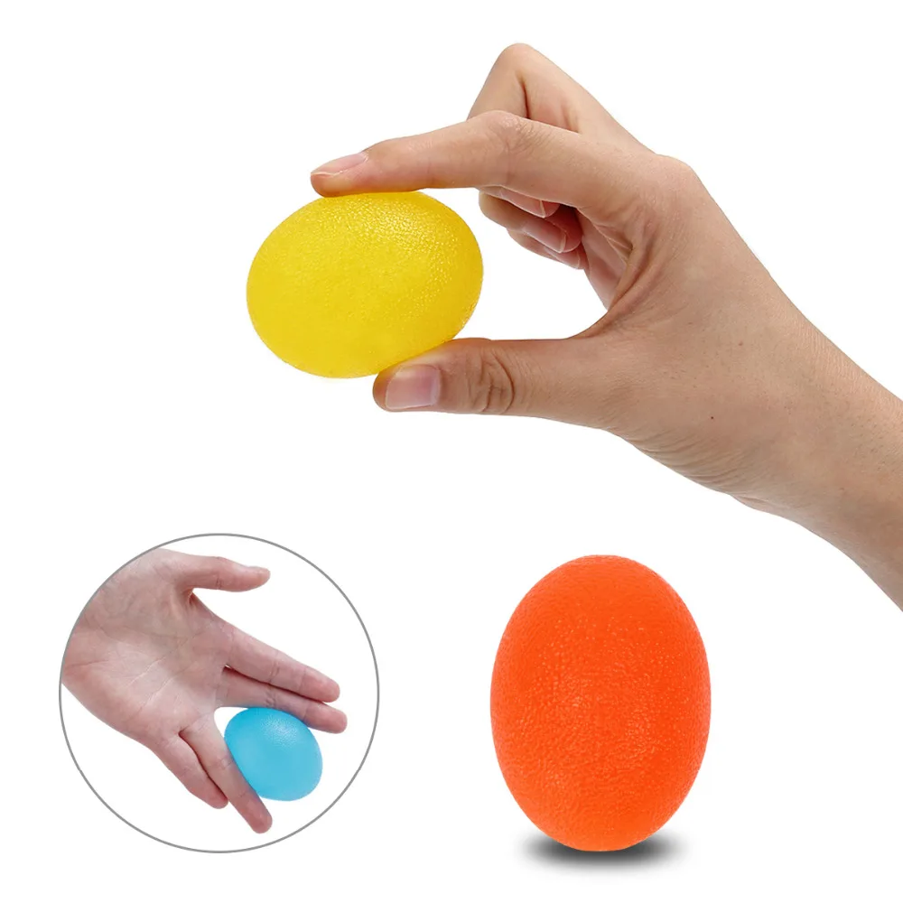 Карманный Mkni Egg Stressball рука палец тренировка поезд терапия облегчение настроение сжимать мяч игрушка антистресс игрушки