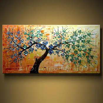 

Wall Painting Abstract Oil Painting Floral POP Knife Art Home Decoration Canvas Painting Home Decor Wall Art Free Shipping