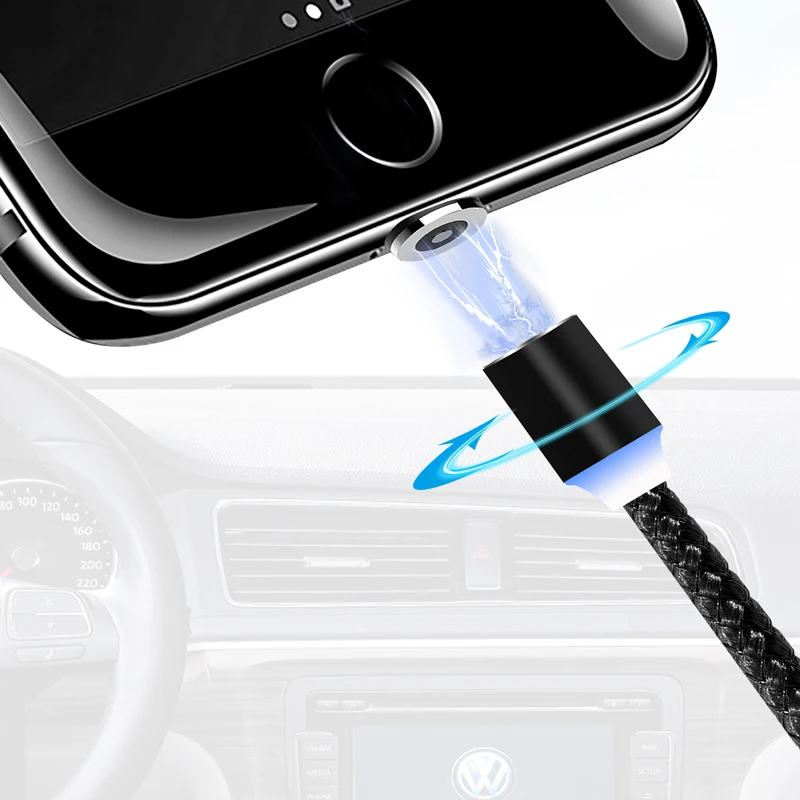 Магнитный 8pin Micro USB Type C Кабель адаптер NOHON быстрая зарядка для iOS iPhone XR XS Max X Xiaomi Android