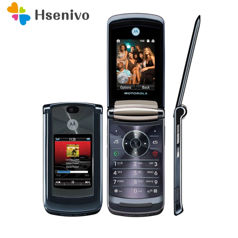 100% оригинальный роскошный версия Motorola V8 Оригинальный разблокированный GSM флип Bluetooth MP3 fm-радион мобильного телефона Бесплатная доставка - изображение