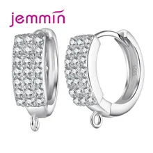 Fine Jewelry Brinco Acessório 925 Fio de Orelha de Prata Brincos de Argola Descobertas Jóias DIY Para As Mulheres Do Partido Atacado(China)