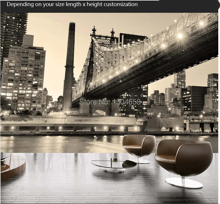 custom 3d stereoscopic wallpaper photo wallpaper in new york city