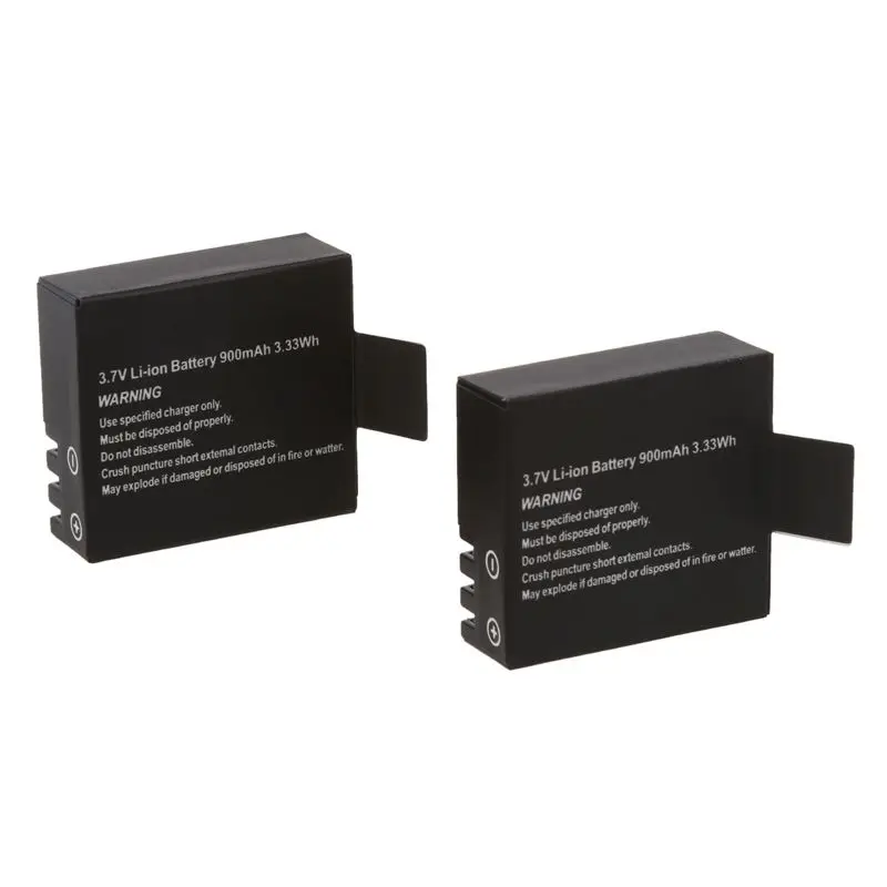 2x900 mAh обновляются литий-ионный аккумулятор для SJCAM SJ4000 SJ6000 SJ5000 Wi-Fi SJ5000 +