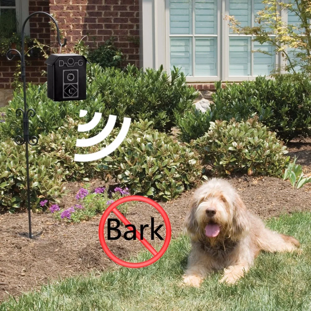 Outdoor Dog Stop No Bark Control Training Ultrasonic Anti Barking