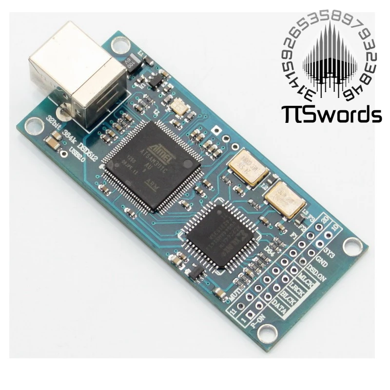 Piswords-HIFI ޺ 384 USB-I2S  ̽, Amanero USB IIS , DSD512 32bit 384K I2S  , 