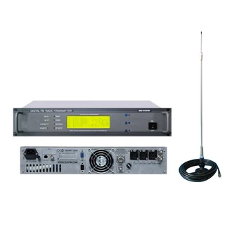 

ZHC618F 30W fm radio broadcast transmitter PLL DSP audio and CA200 car sucker antenna a kit