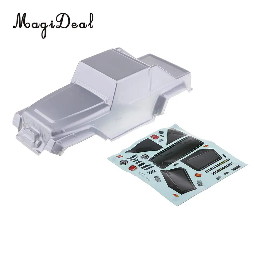 MagiDeal 1/10 Durable Plastic Body Shell 250mm Wheelbase for Axial SCX10 D90 RC Truck Jeep Models
