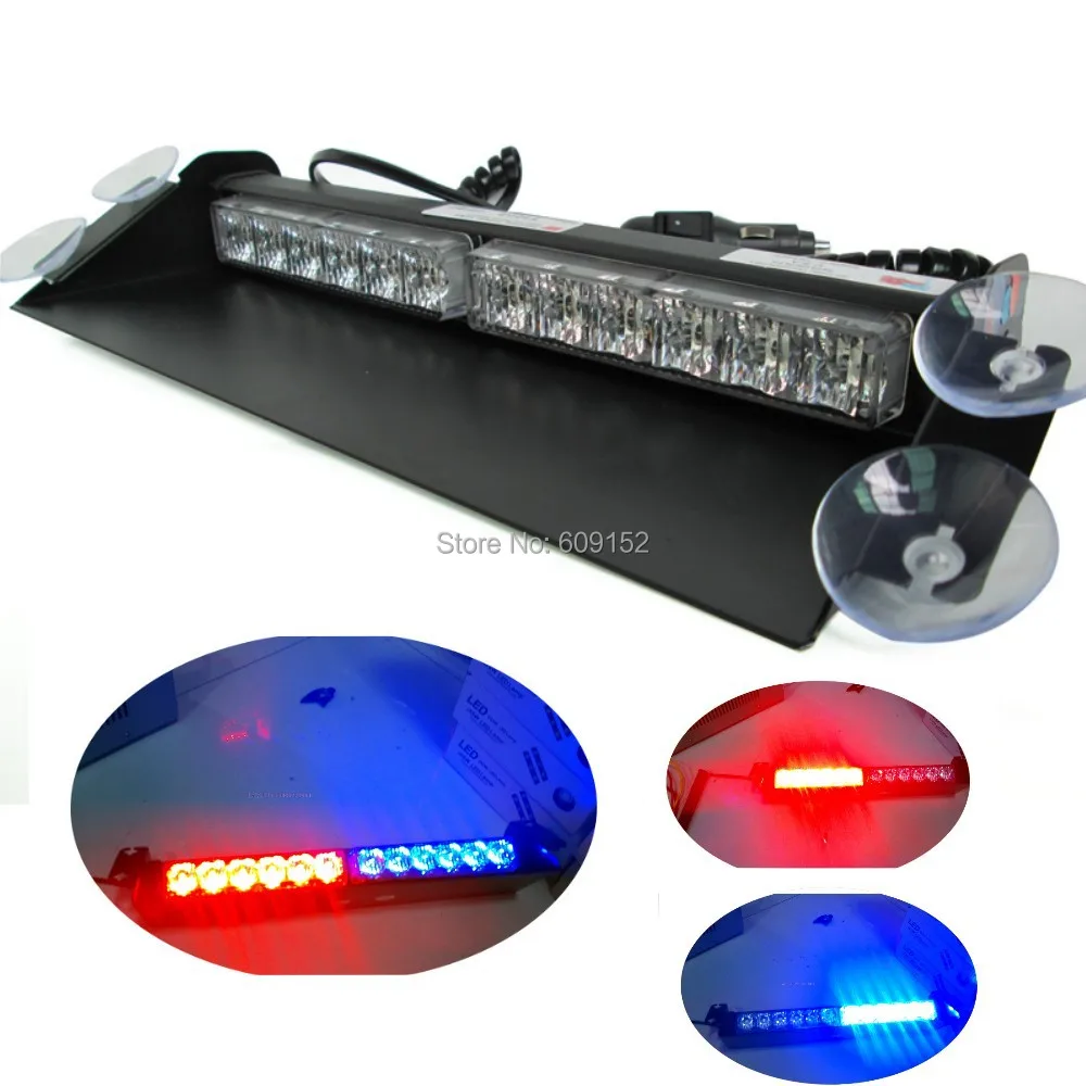Multi Flashing led Red Blue Strobe light EMS Police Fireman Car truck