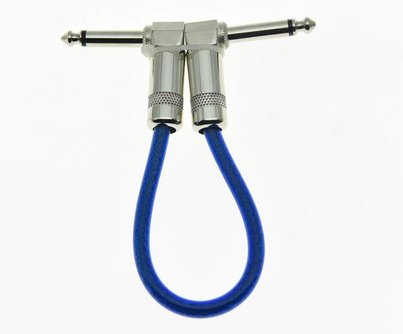 High quality Clear Blue 20cm Mono Guitar Effect Pedal Board Patch Cable