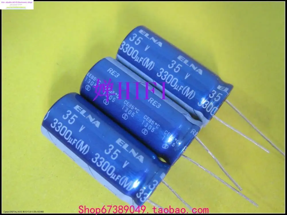 

2018 Supercapacitor Sale Electrolytic Capacitors 25pcs New Elna Ina Blue Robe Re3 For Capacitor 35v3300uf 16x35mm Free Shipping