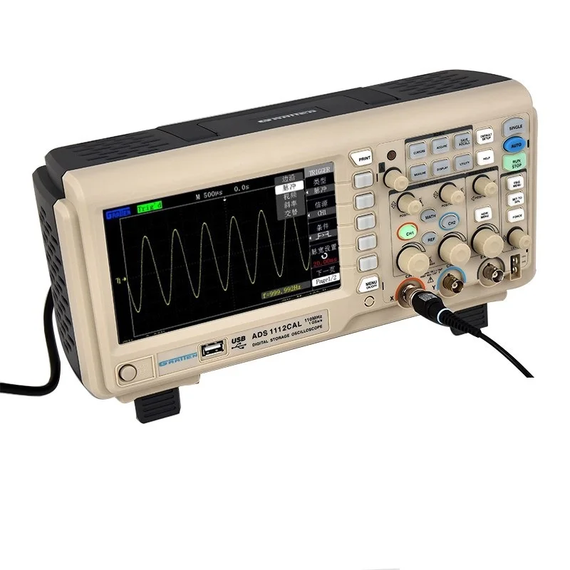 ADS1112CAL+ Two-Channel Portable Digital Oscilloscope 110MHZ 1G Sampling 7 Inch Color Screen ADS1202CAL Probe | Инструменты