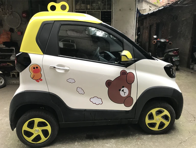 Милые стильные весенние автомобильные наклейки из ЭВА для милых автомобильных