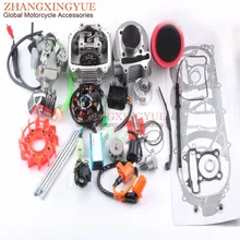 52 4mm Cylinder Kit NON EGR Cylinder Head Kit AC CDI Igniter Loop 9 Hole Cam