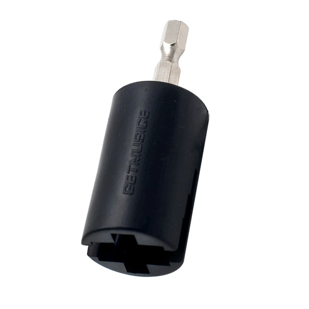 Durable Plastic Metal Guitar Replacement Electric Drill String Winder Plug Peg Puller
