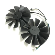 2pcs GPU RX470 GTX1080TI VGA cooler fans ROG-POSEIDON-GTX1080TI graphics card fan for ASUS ROG STRIX RX 470 Video cards cooling