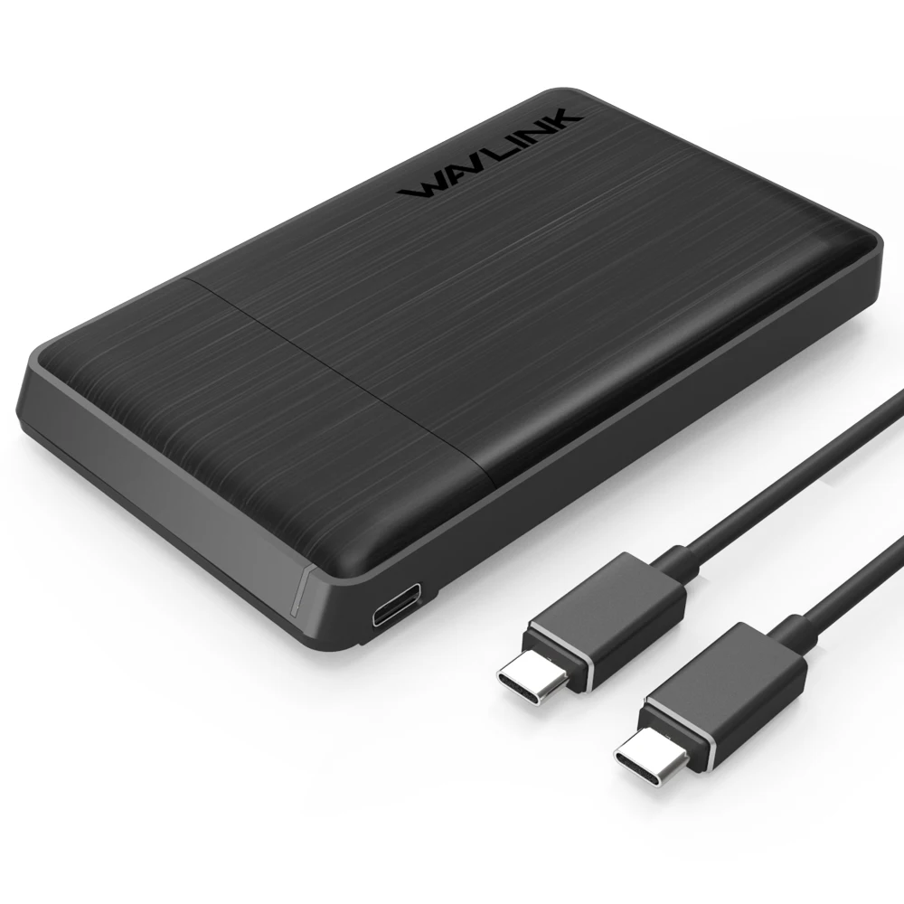 Wavlink SATA USB 3,1 корпус для жесткого диска USB 3,0 Внешний чехол светильник для 7 мм 9,5 мм 2,5 дюймов SATA/HDD/SSD USB кабель и отвертка