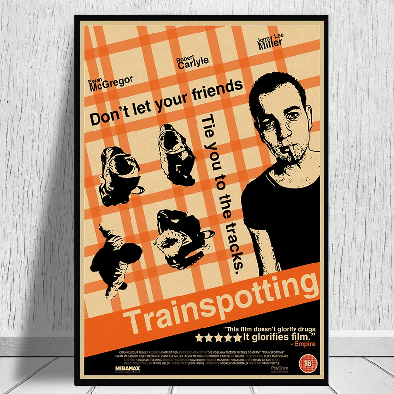 Обучение Ewan McGregor классический фильм плакат крафт-бумага Бар плакат ретро плакат декоративной живописи
