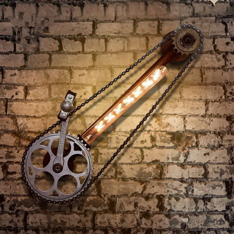 retro de led lampara steampunk bar cafe tienda restaurante candelabro de pared para loft lampara vintage rustico lampara steampunk