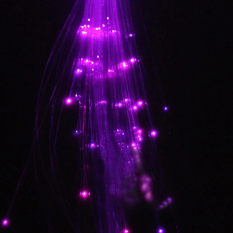 

5PCS Colorful Hair Clip LED Filaments Luminous Braids Flashing Light Glow Filaments Luminous Clip Braid For Club Party Supplies