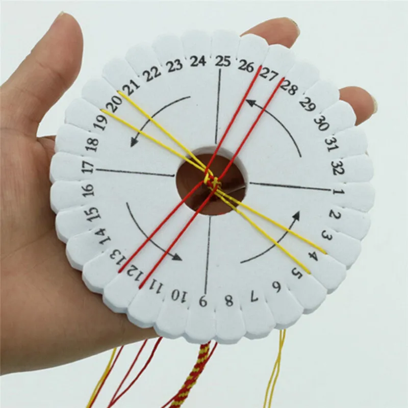 1Pc Round Square Kumihimo Beading Cord Disc/Disk Braiding Braided Plate DIY