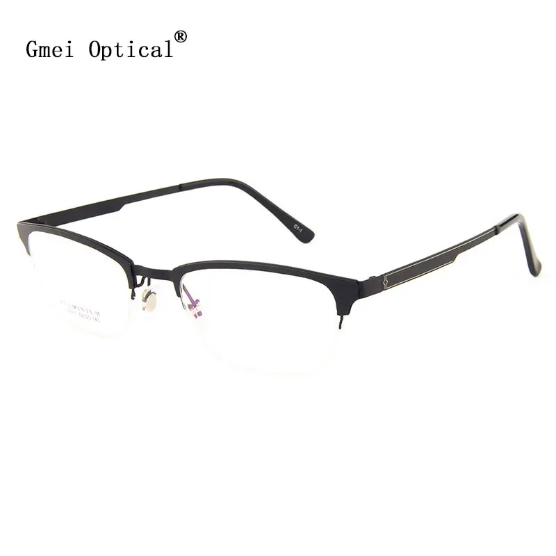 Gmei оптические LF2001 металлические полуоправы оправы очки для женщин и мужчин очки