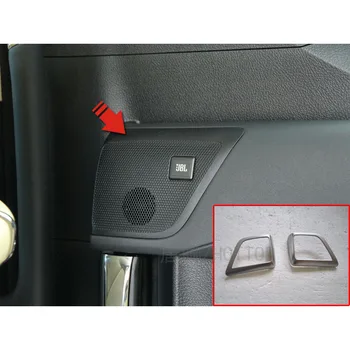 

2pcs/set Matte Sliver Door Speaker Moulding Cover Trims for Toyota Alphard 2016 Car Styling