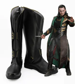 

Flim Thor: The Dark World Loki Cosplay Boots Shoes Custom Made Any Size