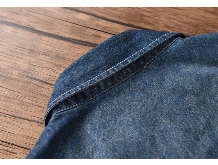 Итальянский бренд Suehaiwe, современный стиль, хлопок, синяя джинсовая рубашка для мужчин, тонкая повседневная мужская рубашка, модные джинсовые рубашки, мужская рубашка