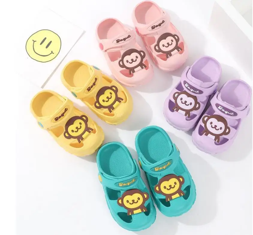 summer Children boys girls EVA Slippers five star Non-slip beach hole shoes different styles 140-180 XQ01