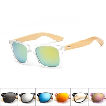 16 color font b Wood b font font b Sunglasses b font Men bamboo Women Brand