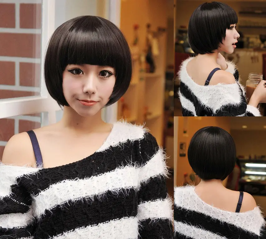 New Stylish Fashion Bob Short Straight Women's Girl Full Hair Wigs Cosplay/Party |